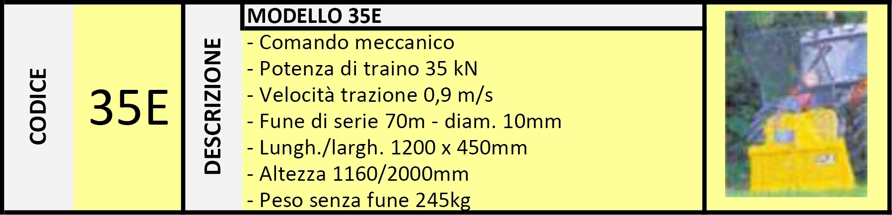 Verricello Forestale 35E