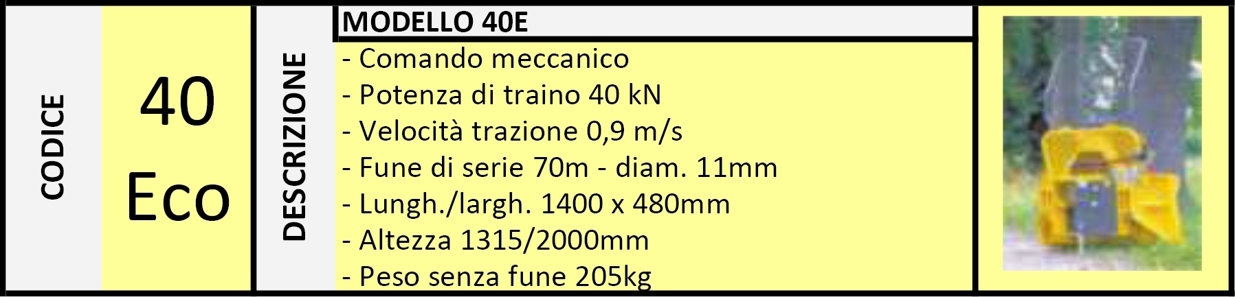 Verricello Forestale 40E