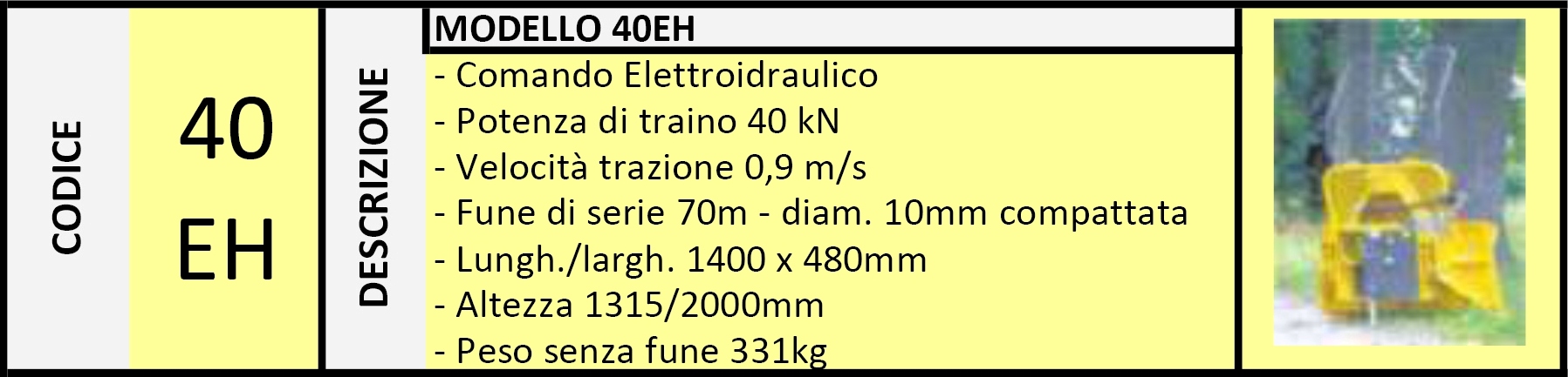 Verricello Forestale 40EH