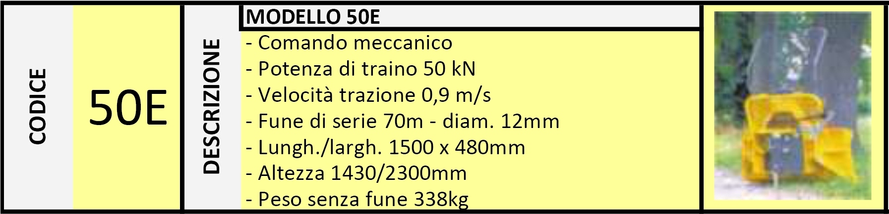 Verricello Forestale 50E