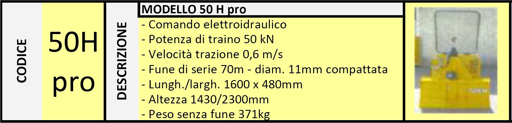 Verricello Forestale 50H PRO