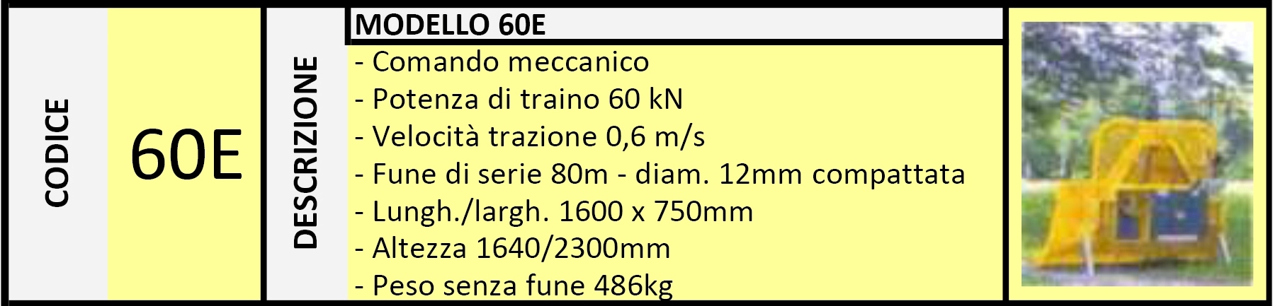 Verricello Forestale 60E